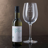 Personalised White Wine & Glass Gift Set