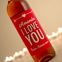 Personalised Wine - I Love You