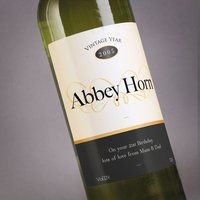 Personalised Wine - Vintage Design