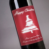 Personalised Wine - White Christmas Tree