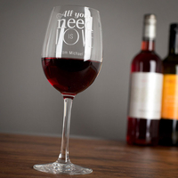 Personalised Wine Glass - All You Need Is Love