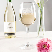 Personalised Wine Glass - Can Make Wine Disappear