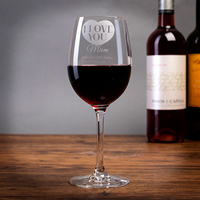 Personalised Wine Glass - I Love You Mum