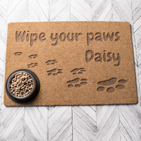 Personalised Wipe Your Paws Outdoor Doormat