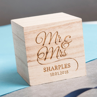 Personalised Wooden Block - Mr & Mrs