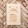 Personalised Wooden Notebook - Travel Diary