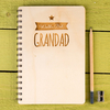 Personalised Wooden Notebook - World