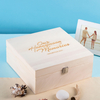 Personalised Wooden Storage Box - Our Honeymoon Memories