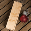 Personalised Wooden Wine Box - Mistletoe & Wine