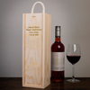 Personalised Wooden Wine Box Sliding Lid