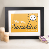 Personalised You Are My Sunshine Print