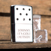 Personalised Zippo Hand Warmer - Cold Outside
