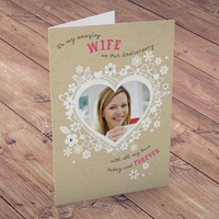 Photo Upload Card - Anniversary,  To My Amazing Wife