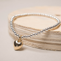 Sienna Bracelet - Gold Heart