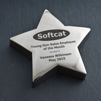 Softcat Silver Star Paperweight