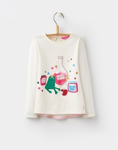 Cream Box Of Tricks Ava luxe Applique Top 1-6yr Size 3yr Joules UK
