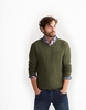 Fern Marl Retford V Neck Jumper Size XL Joules UK
