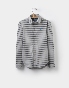 Grey Marl Stripe Reggie Jersey Shirt 3-12yr Size 7yr-8yr Joules UK