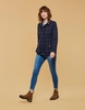 Navy Check Tweed Fieldcoat Size 10 Joules UK