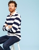 Navy Cream Stripe Onside Classic Rugby Shirt Size XL Joules UK