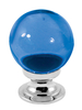 Amber Round Glass Cabinet Knobs