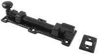 Black Antique Ironwork Door Bolt Offset 152x45mm 1155