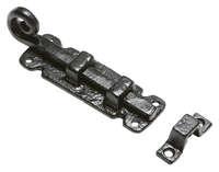 Black Antique Ironwork Door Bolt Straight 101mm 1546