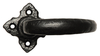 Black Antique Ironwork Door Handle Set 50x50mm 2471