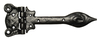 Black Antique Ironwork Tee Hinges 228x63mm 1128 In Pairs