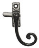 Black Antique Ironwork Window Handle Fastener Hook Plate 1179