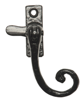 Black Antique Ironwork Window Handle Fastener Hook Plate 1179