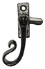 Black Antique Ironwork Window Handle Fastener Hook Plate 1185