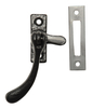 Black Antique Ironwork Window Handle Fastener Mortice 1177MP