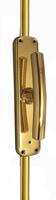Brass French Door or Window Bolt