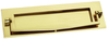 Brass Front Door Letterbox and Knocker 256x76mm