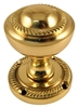 Brass Georgian Interior Door Knobs 57mm