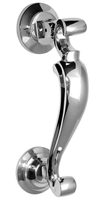 Bright Chrome Contemporary Doctor Knocker 190x49mm