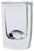 Bright Chrome Contemporary Door Knocker Without Viewer