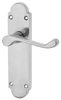 Bright Chrome Epsom Latch Handle Set