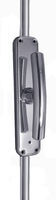 Bright Chrome French Door or Window Bolt