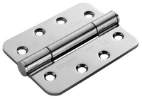 Bright Stainless Steel GR14 4x3in Heavy Duty Radiused Hinge In Pairs