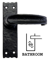 Fullbrook Narrow Bathroom Door Handle Set