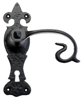 Fullbrook Scroll Keyhole Door Handle Set