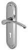Heritage AMB6200 Ambassador Chrome Lever Lock Door Furniture