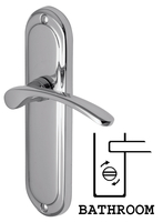 Heritage AMB6230 Ambassador Chrome Bathroom Lever Door Furniture
