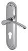 Heritage AMB6248 Ambassador Chrome EURO PROFILE Door Furniture