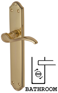 Heritage MM828 Verona Brass Bathroom Lever Door Furniture