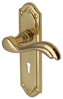 Heritage MM991 Lisboa Brass Lever Lock Door Furniture