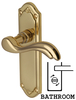 Heritage MM993 Lisboa Brass Bathroom Lever Door Furniture