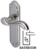 Heritage MM993 Lisboa Chrome Bathroom Lever Door Furniture